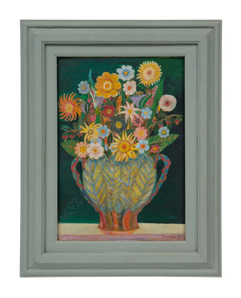 F. Charles Maynard 'Artificial flowers in a plastic vase', Image 1++